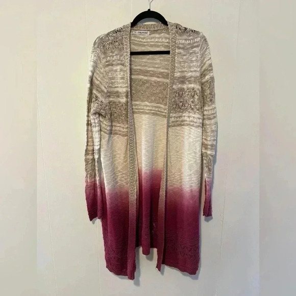 Maurice’s Rose Cardigan Long Sweater X1 - Picture 1 of 5